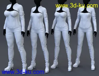 3D打印模型Mauree Outfit for Genesis 8 Females的图片