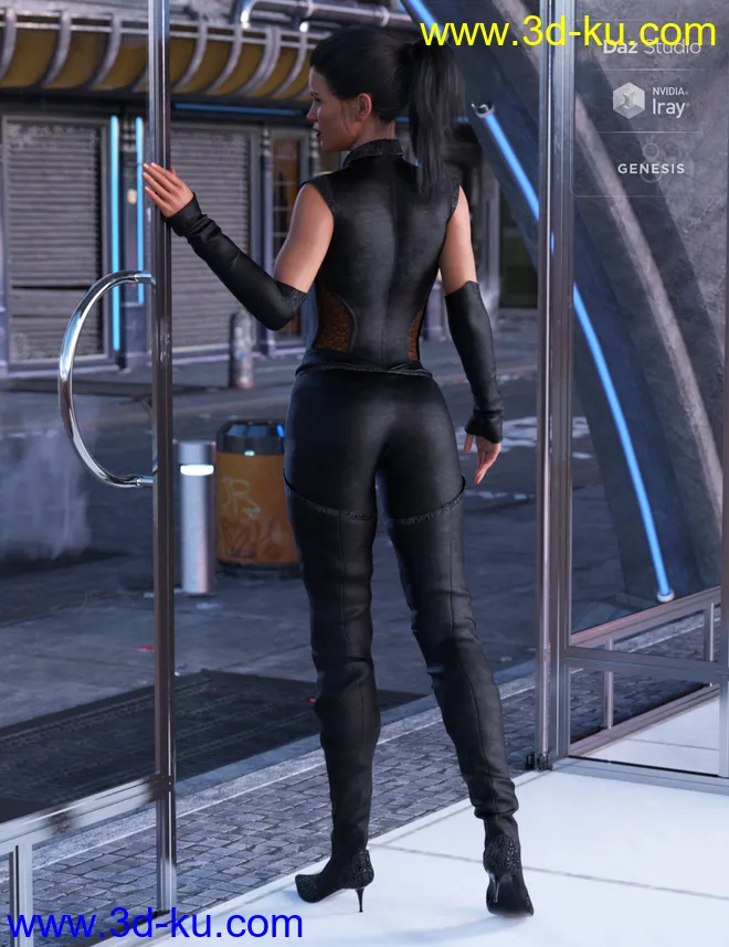 MayWeather Outfit for Genesis 8 Female(s)模型的图片3