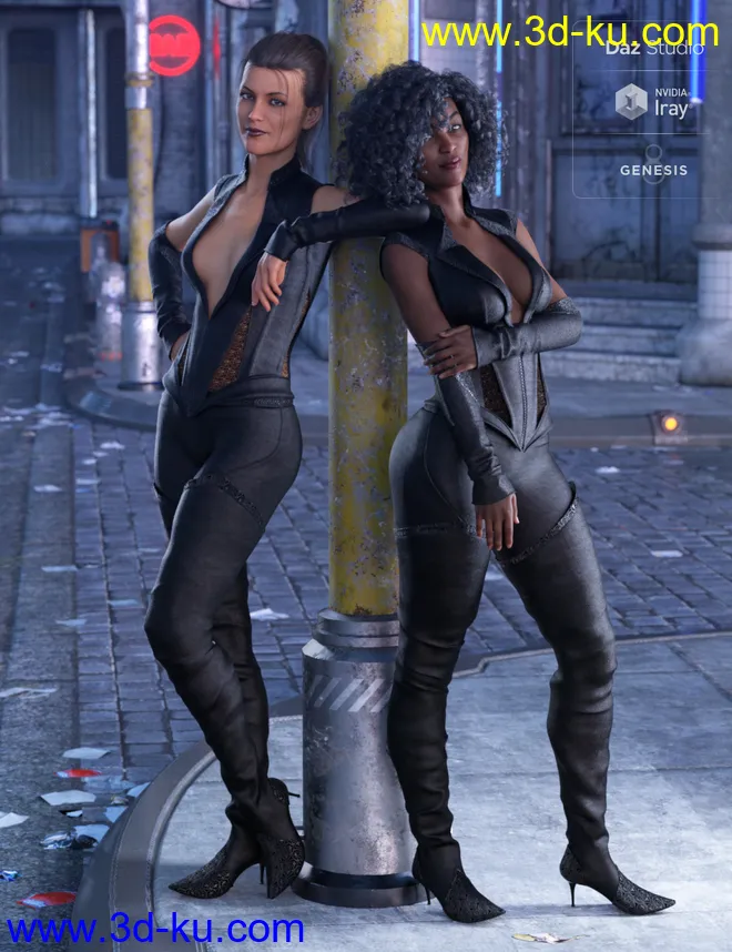MayWeather Outfit for Genesis 8 Female(s)模型的图片4