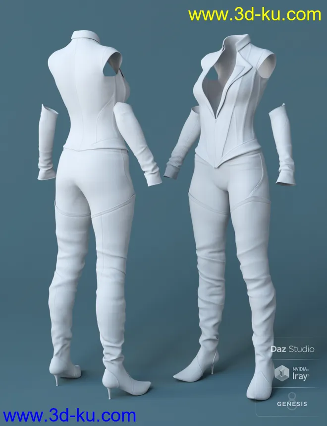 MayWeather Outfit for Genesis 8 Female(s)模型的图片5