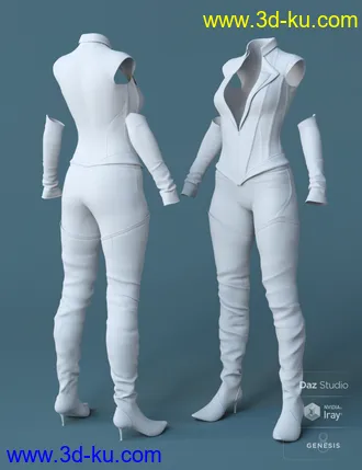 3D打印模型MayWeather Outfit for Genesis 8 Female(s)的图片