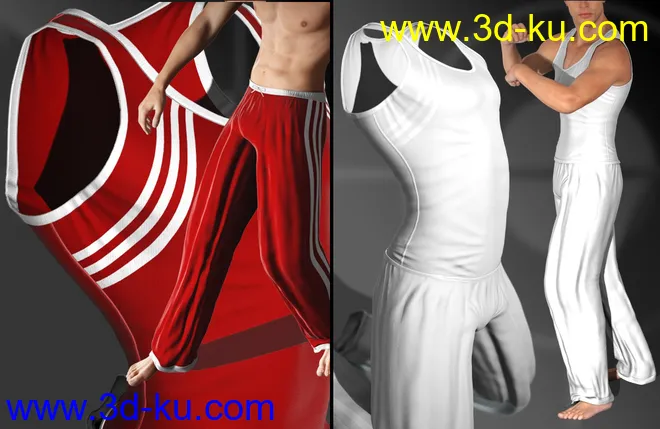 Mec4D After Gym Set for Genesis 2 Male(s)模型的图片3