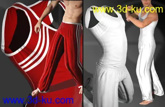 3D打印模型Mec4D After Gym Set for Genesis 2 Male(s)的图片