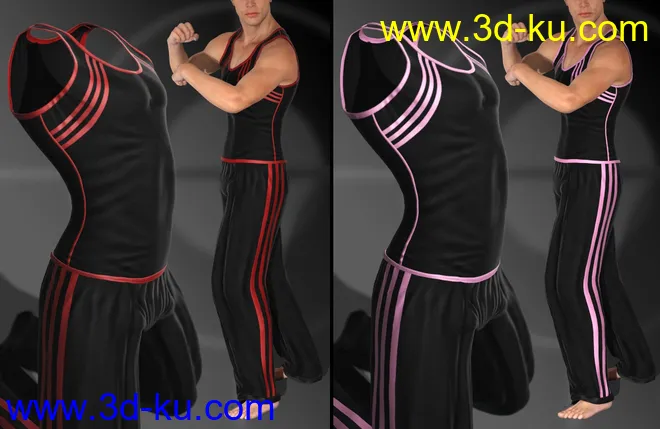 Mec4D After Gym Set for Genesis 2 Male(s)模型的图片5