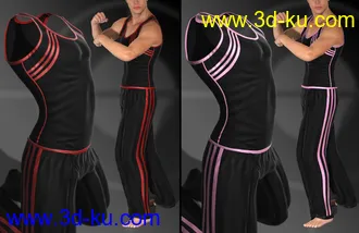 3D打印模型Mec4D After Gym Set for Genesis 2 Male(s)的图片