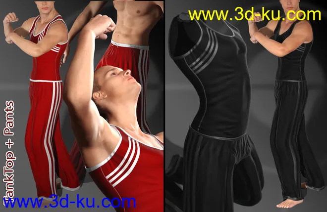 Mec4D After Gym Set for Genesis 2 Male(s)模型的图片6