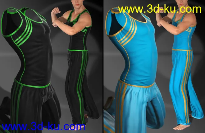 Mec4D After Gym Set for Genesis 2 Male(s)模型的图片7