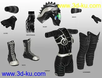 3D打印模型Mec4D Apocalipsa for Genesis 2 Female(s)的图片