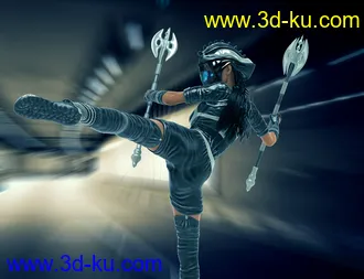 3D打印模型Mec4D Apocalipsa for Genesis 2 Female(s)的图片