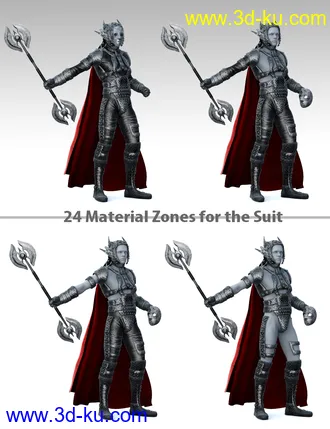 3D打印模型Mec4D DarKon for Genesis 2 Male(s)的图片