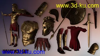 3D打印模型Mec4D Hoplite Soldier for Genesis 2 Male(s)的图片