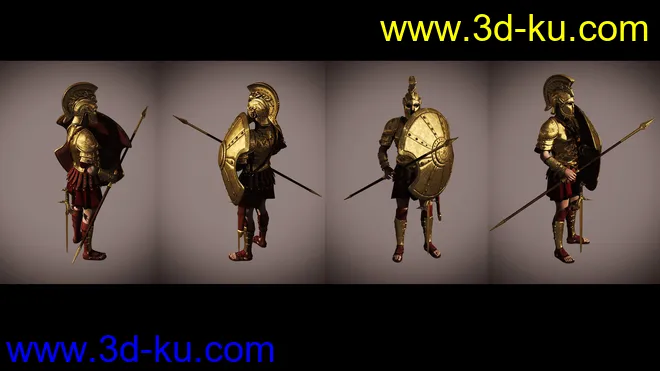 Mec4D Hoplite Soldier for Genesis 2 Male(s)模型的图片3