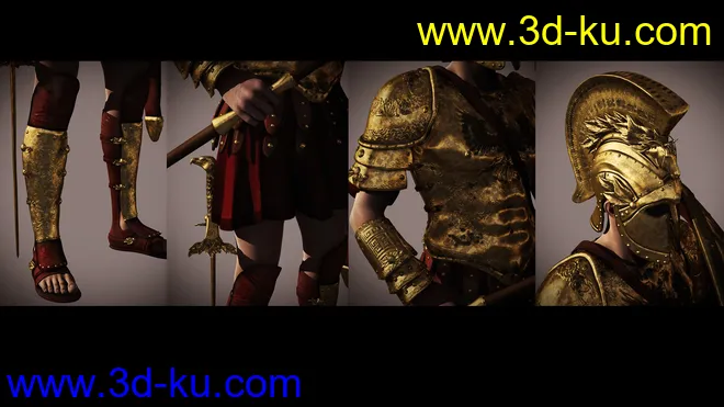 Mec4D Hoplite Soldier for Genesis 2 Male(s)模型的图片4