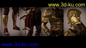 3D打印模型Mec4D Hoplite Soldier for Genesis 2 Male(s)的图片
