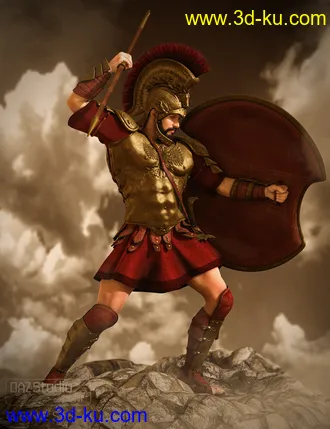 3D打印模型Mec4D Hoplite Soldier for Genesis 2 Male(s)的图片