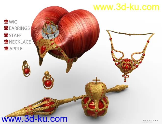 Mec4D Queen Of Hearts For Genesis 2 Female(s)模型的图片2