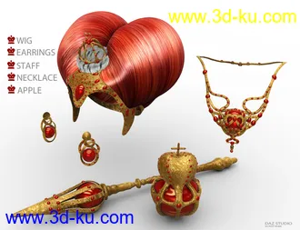 3D打印模型Mec4D Queen Of Hearts For Genesis 2 Female(s)的图片