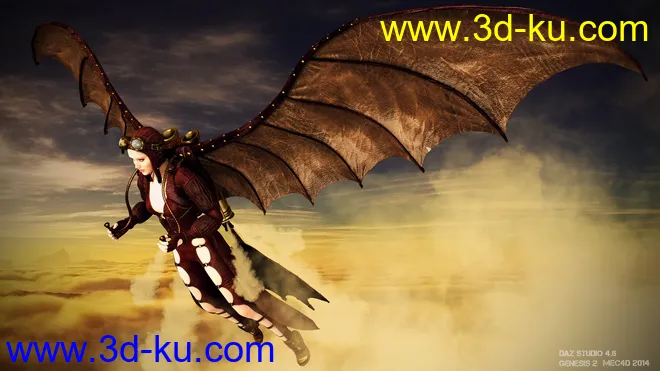 Mec4D The Aviatrix for Genesis 2 Female(s)模型的图片2