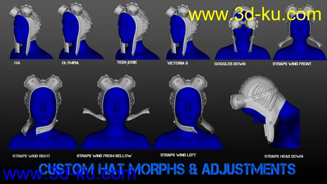 Mec4D The Aviatrix for Genesis 2 Female(s)模型的图片3