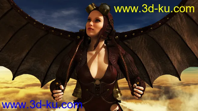 Mec4D The Aviatrix for Genesis 2 Female(s)模型的图片5