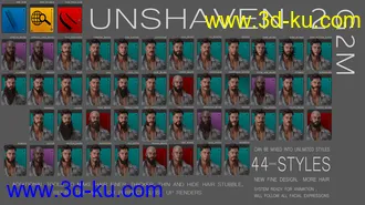 3D打印模型Mec4D Unshaven 2 for Genesis 2 Male(s)的图片