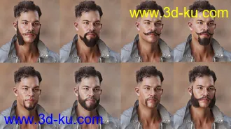 Mec4D Unshaven 2 for Genesis 2 Male(s)模型的图片18