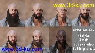 Mec4D Unshaven 2 for Genesis 2 Male(s)模型的图片21