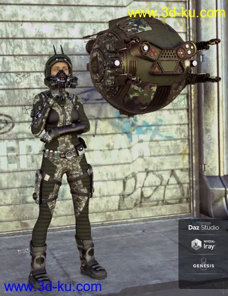 3D打印模型Mech Pilot for Genesis 8 Female(s)的图片