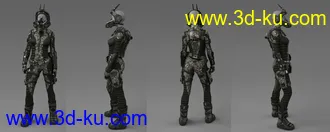 3D打印模型Mech Pilot for Genesis 8 Female(s)的图片