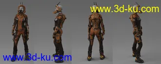 3D打印模型Mech Pilot for Genesis 8 Female(s)的图片