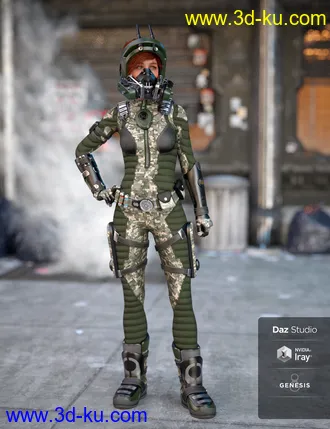 3D打印模型Mech Pilot for Genesis 8 Female(s)的图片