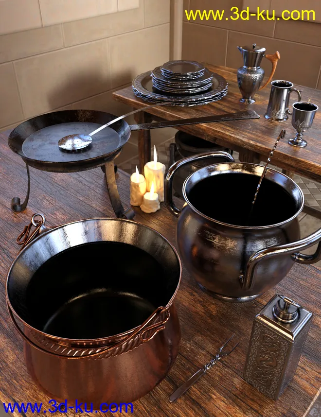 Medieval Kitchenware模型的图片3