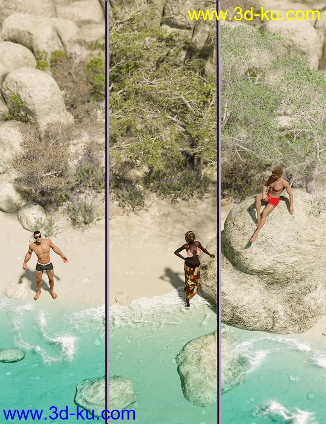 Mediterranean Trees and Shrubs - Low Res Plants模型的图片1