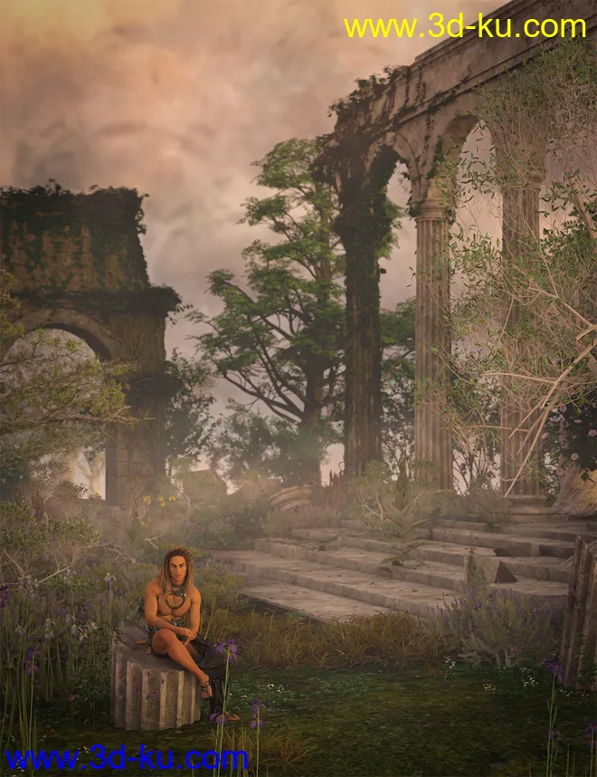 Mediterranean Trees and Shrubs - Low Res Plants模型的图片3