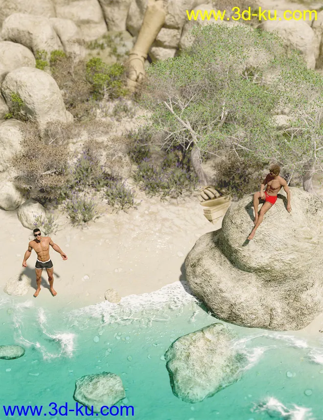 Mediterranean Trees and Shrubs - Low Res Plants模型的图片4