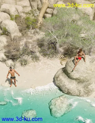 3D打印模型Mediterranean Trees and Shrubs - Low Res Plants的图片