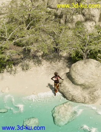 3D打印模型Mediterranean Trees and Shrubs - Low Res Plants的图片