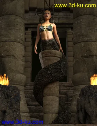 3D打印模型Medusa's Revenge Hierarchical Poses for Medusa的图片