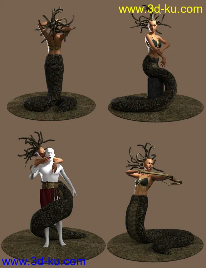 Medusa's Revenge Hierarchical Poses for Medusa模型的图片6