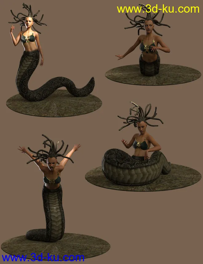 Medusa's Revenge Hierarchical Poses for Medusa模型的图片7