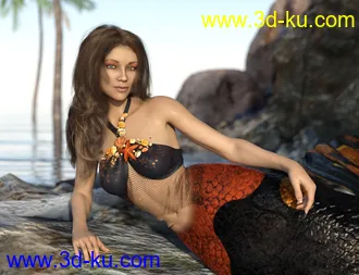 3D打印模型Mermaid Bikini for Genesis 8 and 8.1 Females的图片