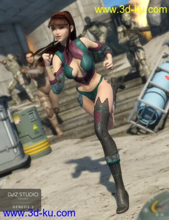 3D打印模型Merriment Outfit for Genesis 2 Female(s)的图片