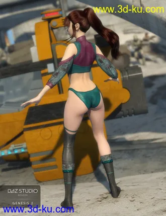 3D打印模型Merriment Outfit for Genesis 2 Female(s)的图片