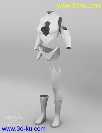 3D打印模型Merriment Outfit for Genesis 2 Female(s)的图片