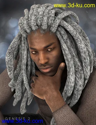 3D打印模型Messy Dreads for Genesis 2 Male(s)的图片