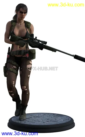 3D打印模型Metal Gear Solid V Quiet in Daz G8F的图片