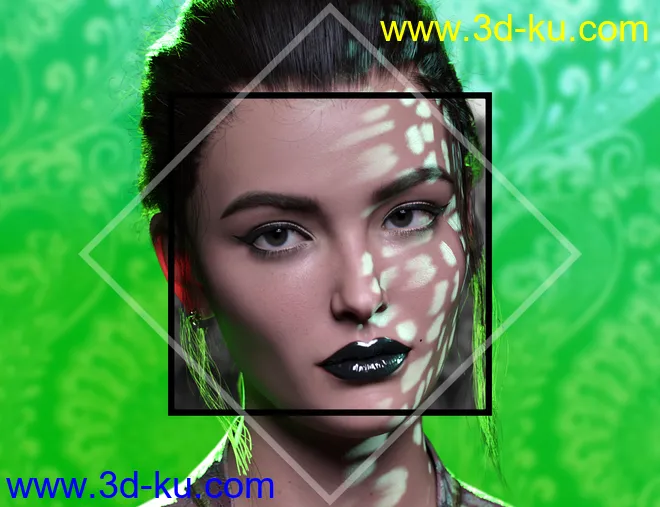 Metallic Gel Portrait Lighting for Iray模型的图片5