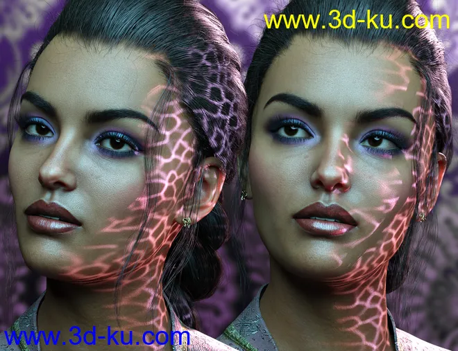 Metallic Gel Portrait Lighting for Iray模型的图片6