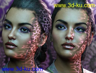 3D打印模型Metallic Gel Portrait Lighting for Iray的图片