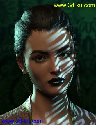 3D打印模型Metallic Gel Portrait Lighting for Iray的图片